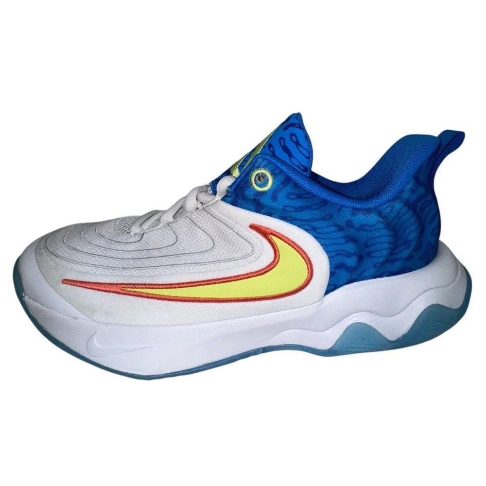 Nike Kids Size 7Y Giannis Immortality 4 SE Blue Light Lemon Twist HF1181-100 New